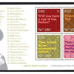 2020 Ireland 25th Anniversary of Father Ted Commemorative Stamp Miniature Sheet Mint Never Hinged (MNH)