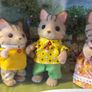 Sylvanian Families Striped Cat Family Image 3
