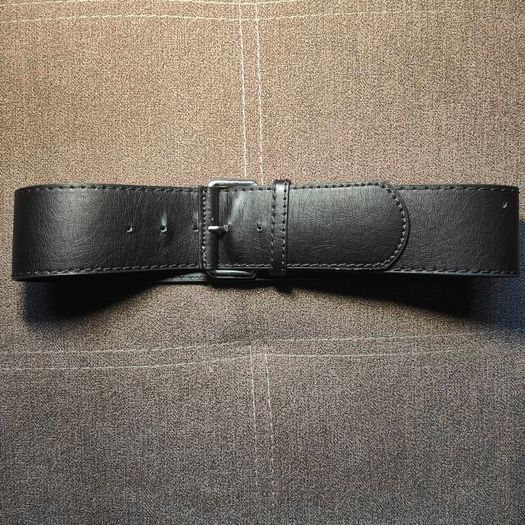 Dark brown leather belt ZARA