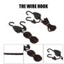 BRAND NEW 4PCS Pulley Ratchets Kayak And Canoe Boat Bow Stern Rope Lock Tie Down Strap 1/8 Inch Heavy Duty Adjustable Hanging Rope Clip Image 2