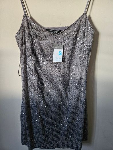 Silver Sequin Dress BNWT