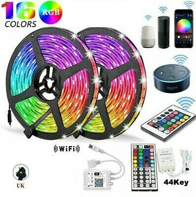5m 10m 15m 20m LED Strip Light 5050 3528 SMD RGB RGBW Alexa Google WIFI tape 12V