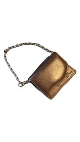 Dime Brown Leather Chain Wallet