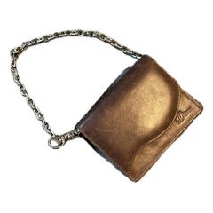 Dime Brown Leather Chain Wallet