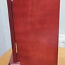 Vintage  Wooden Jewelry Box Floral Door 2 Drawers Necklace Hanger Rings Image 6