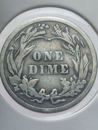 1916 silver barber dime