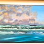 Seascape Oil on Canvas Painting 32/26in Image 4