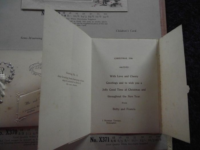 1936 Greeting card and Calendar sample book - The Royal Art Private Christmas Greeting Cards