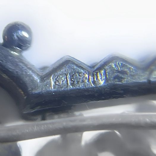 Antique Sterling silver sweetheart brooch