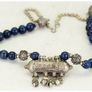Vintage Yemeni Jewish Lapis Lazuli Amulet Necklace Image 7