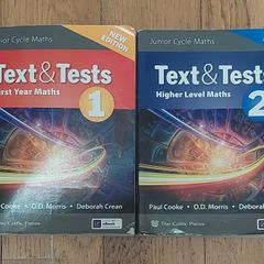 Maths books Text & Test 1 & 2