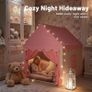 Kid Tent with Lights - Kids Play Tents for Toddlers Kids Tents Indoor Playhouse - Princess Tent for Girls Toy House Gift (Pink Play Tent) Image 4
