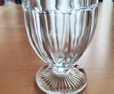 Vintage ice cream soda glass