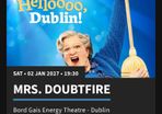 Mrs Doubtfire tickets x 6 Jan 2nd 7:30pm