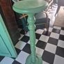 Vintage solid heavy wood painted Plantstand Image 5