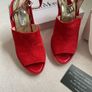 Marco Moreo red suede leather wedges heels Image 3
