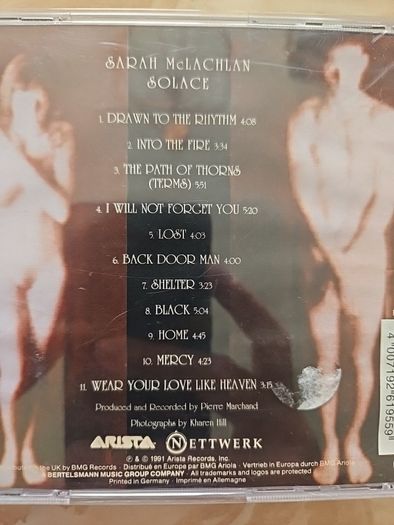 Sarah McLachlan CD  - Solace