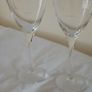 A pair. 2 x Vintage Wine Glasses. Geometric patterned elegant wine glasses. FREE Stopper. Image 10