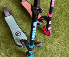 Pair of G-Start kids electric scooters