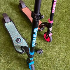 Pair of G-Start kids electric scooters
