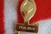 gold Easter Lilly pin .1916 centenary