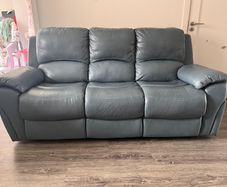 3 Seater Leather Recliner Sofa
