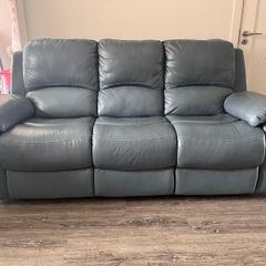 3 Seater Leather Recliner Sofa