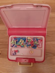 Magnetic letters and chalkboard case from ELC