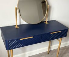 Dressing table and bedside locker matching set