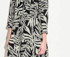 dress Bnwt Cecil black & cream linen mix dress