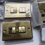 Antique brass electrical sockets and switches Image 5