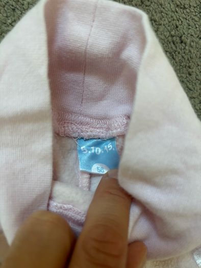 baby girl fleece pants bottom 56cm 0-3 months