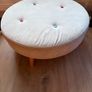 DFS Signature Button-Effect Armchair with Matching Stool Image 3