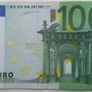 European Union 100 Euro Prefix T (ireland) 2002 Banknote Image 2