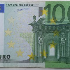 European Union 100 Euro Prefix T (ireland) 2002 Banknote