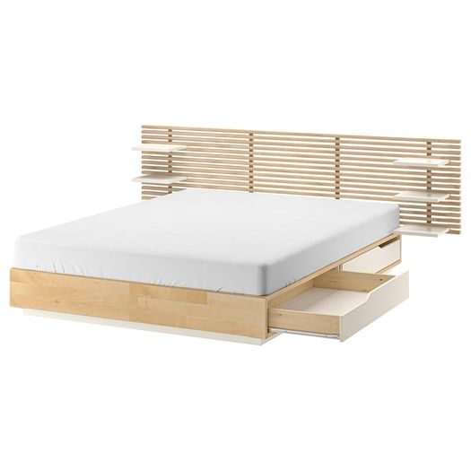 MANDAL bed frame and headboard