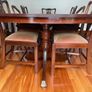 Mahogany Dining Room Table 6 Chairs Image 4