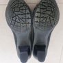 5th Avenue Block Heel Shoes Leather Black/Grey s.4/37 Image 4