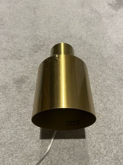 Brass wall lamp plug in