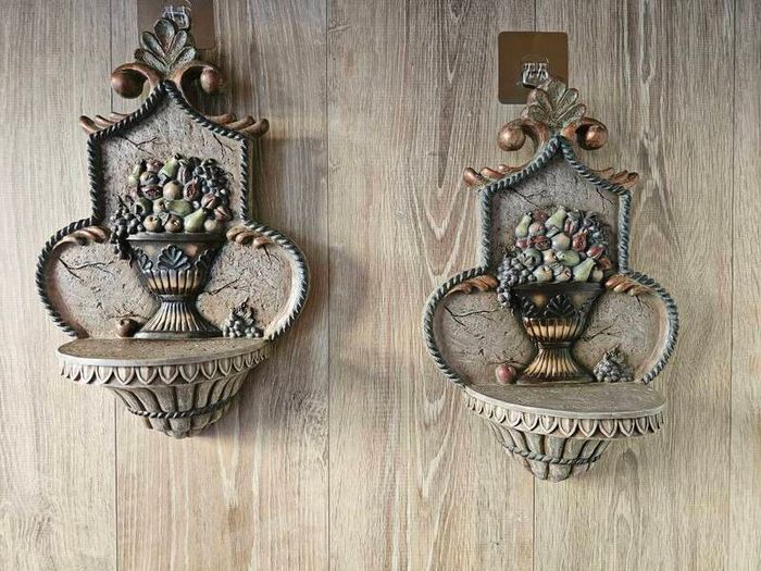 Vintage Wall Shelves x 2