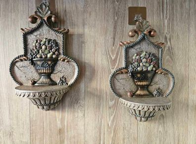 Vintage Wall Shelves x 2