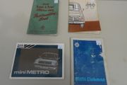 4 0ld Car Handbooks.