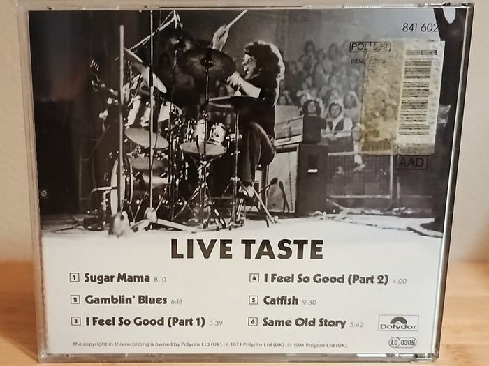 Taste Live Taste CD Album
