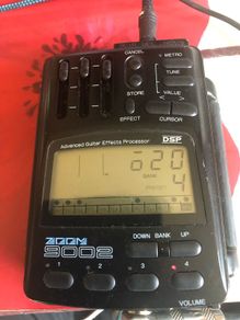 Zoom 9002 guitar effects processor.