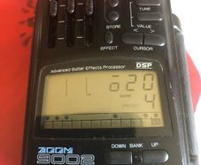 Zoom 9002 guitar effects processor.
