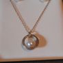 Matching pearl and 9k gold earrings ,pentant and chain Image 4