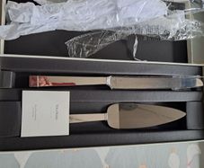 Cake slicer and trowel set