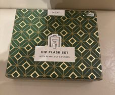 Next silver hip flask set