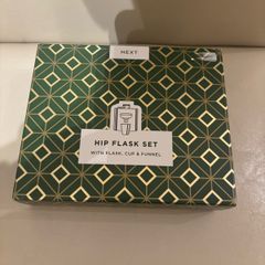 Next silver hip flask set