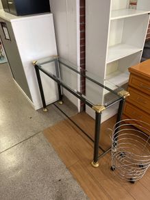 glass hall table